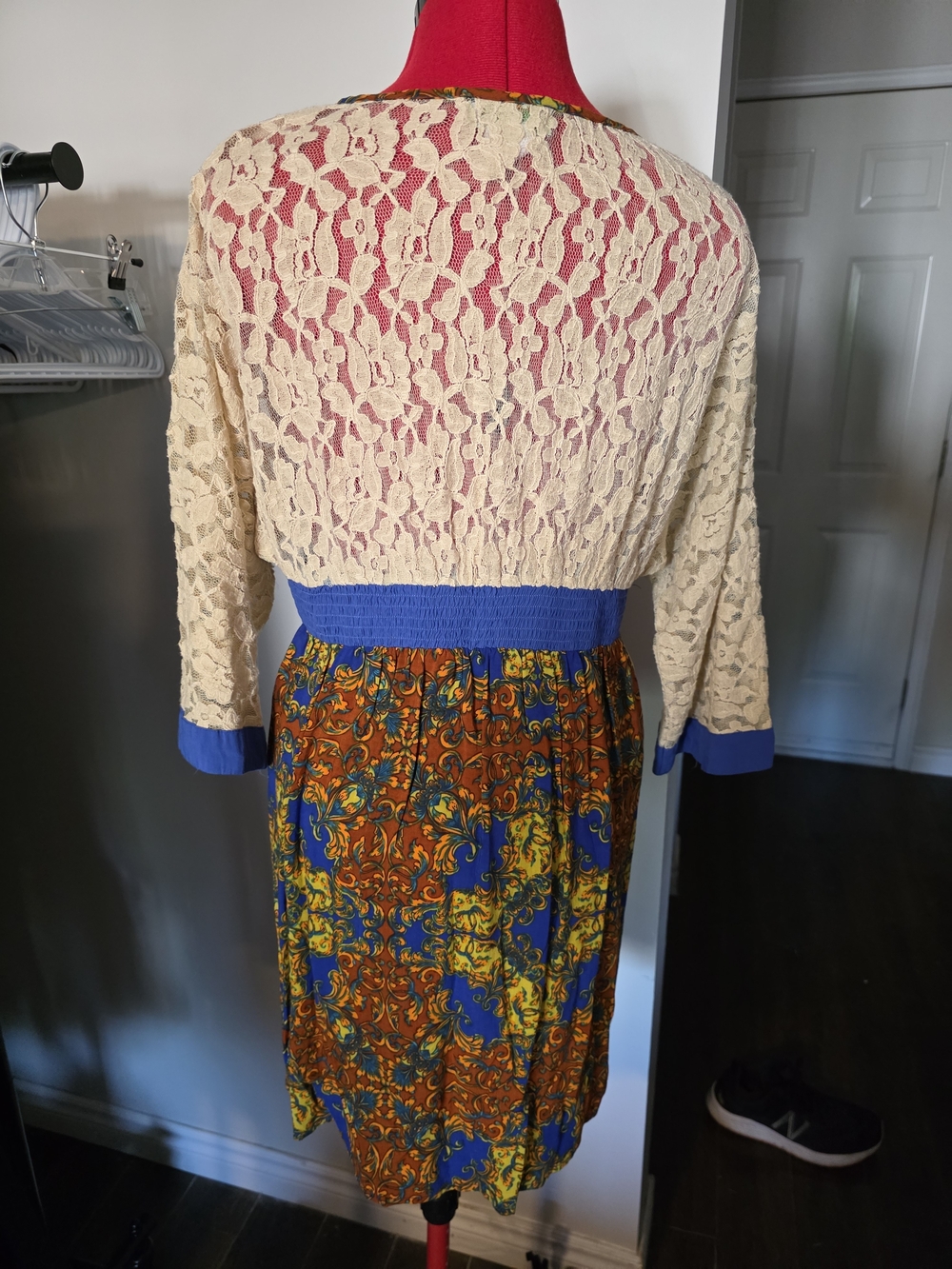 Flying Tomato Tan Lace Top Boho Accent Dress - Picture 2 of 3
